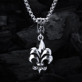 Silver Pendant LILY M Plain with Lily Loop