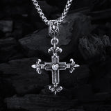 Silver Pendant LILY Beams CROSS