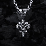 Silver Pendant LILY  M DRAGON SCALES