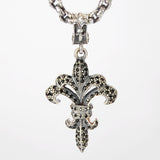 Silver Pendant LILY M Pave´