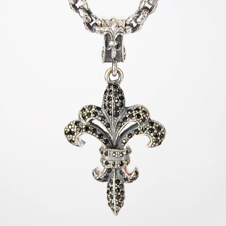 Silver Pendant LILY M Pave´