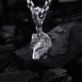 Silver Pendant LEOPARD HEAD M