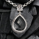 Silver Pendant Drop L DRAGON SCALES