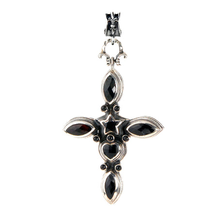 MYSTIC CROSS Navette + Star + Heart Stones with Elfin Frames