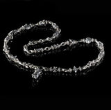 Silver Fetish Chain with CROWNED SKULL