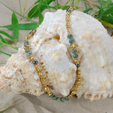 Silver Necklace TUBES Elfin Lilies Dragon Scales Spirals Stars with MALTESER CROSS and Beads GOLD