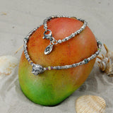 Silver Necklace TUBES with LION HEAD and Beads