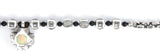 Octagon Cross+PEA s Neck Chain XS Faceted+Beads+Square Steps Balls
