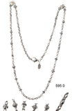 Silberne Halskette FETISH CHAIN Erbskette XXS