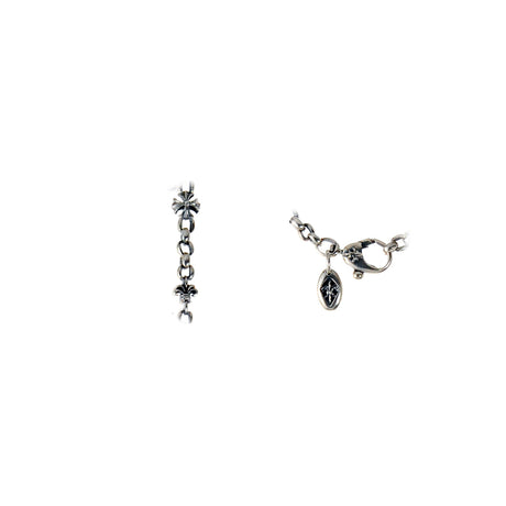 Silver Neckchain XXS PEAS FETISHCHAIN  mini Skull  Lilies  Balls and Morning Star