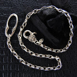Silver Walletchain or Keychain Navette