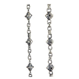 Silver Peas Walletchain with Morning Star Balls