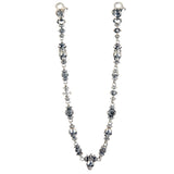 Silver Fetish Wallet Chain CROWNED SKULL