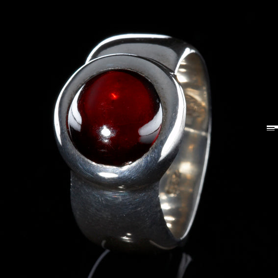 Silberring RUND ff und Stein