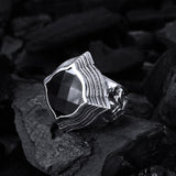 Silver Ring BAROQUE Elfin´Frame with Plain Lily Band