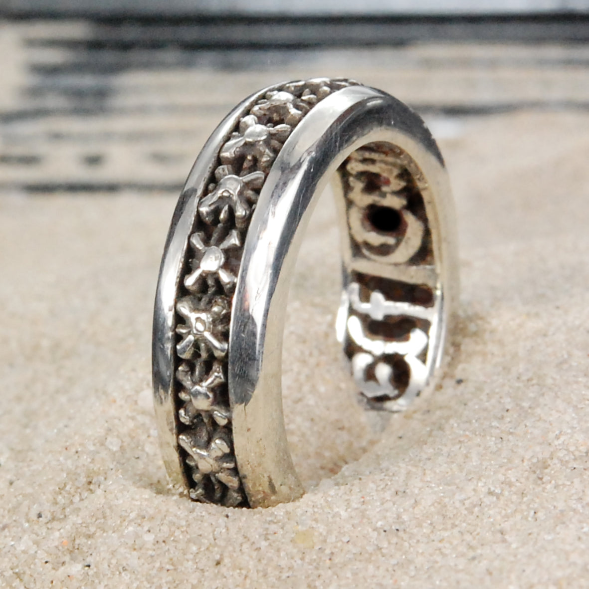 Silver Ring with Morning Stars