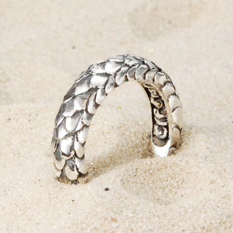 Silver Ring DRAGON SCALES Band