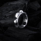 Silver Ring PYRAMIDES and DOMES  L