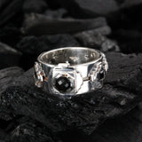 Silver Ring   The OCTAGON STEPS PYRAMID