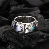 Silver Ring   The OCTAGON STEPS PYRAMID