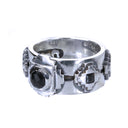 Silver Ring   The OCTAGON STEPS PYRAMID