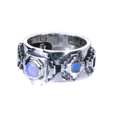 Silver Ring   The OCTAGON STEPS PYRAMID