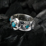 Silver Ring   The OCTAGON STEPS PYRAMIDE