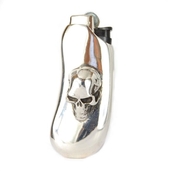 Sterling Silver Skull Lighter Case Skull Lighter Case 