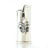 Silver Lighter Cover LILY Oval