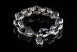 Silberarmband Erbsenkette XL DRACHENSCHUPPEN