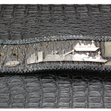 Beltstrap Exot.Leather and Silver City Parts and SKYLINE Buckle