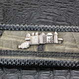 Beltstrap Exot.Leather and Silver City Parts and SKYLINE Buckle