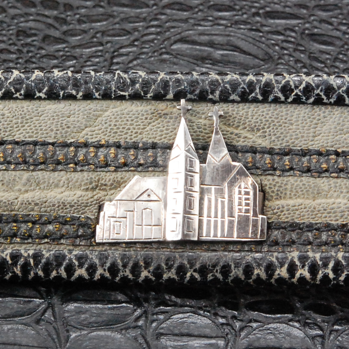 Beltstrap Exot.Leather and Silver City Parts and SKYLINE Buckle