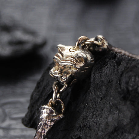 Silberne Geldbörsen oder Schlüsselkette BONES SKULLS DRAGON LION und LEOPARD