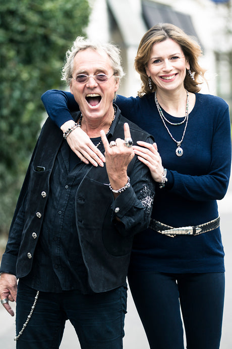 Beltstrap Exot.Leather and SILVER EDGE Parts and LOBSTER Buckle