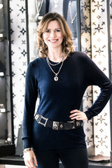 Silver Lily Conchas Belt with Chains and Elfin Care´s with LILY