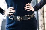 Silver Lily Conchas Belt with Chains and Elfin Care´s with LILY