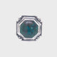 Silver Ring Faceted Body Rivets and OCTAGON with