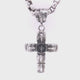Silver Pendant CROCODILE Cross