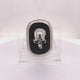 Silver Money Clip SKULL Oval with Searay