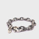 Silberarmband NAVETTE CHAIN Dekor Lilien Karabiner