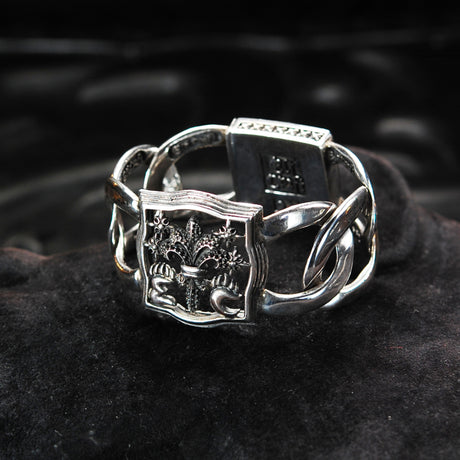 Silver Bracelet BAROQUE and LILY Open