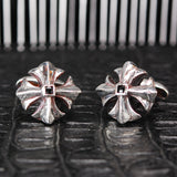 Silver Cufflinks MALTESER CROSS Open