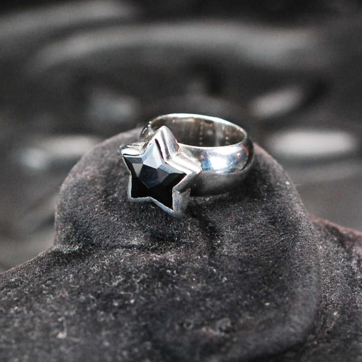 Silver Ring  PENTAGON  Plain