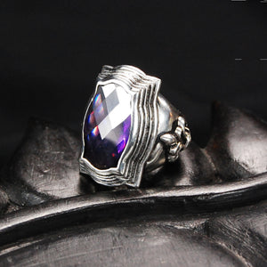 Silver Ring BAROQUE Long and Lily Band