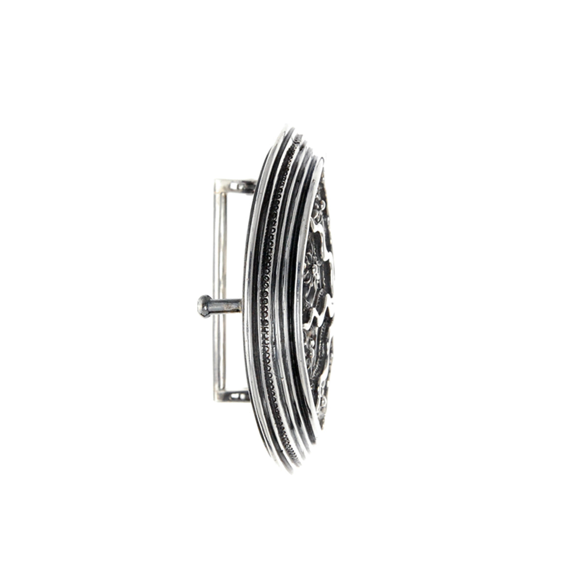 Silver Belt Buckle Elfin SUN and PLANETS