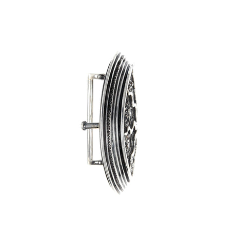 Silver Belt Buckle Elfin SUN and PLANETS