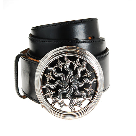 Silver Belt Buckle Elfin SUN and PLANETS