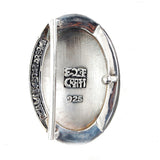 Silver Belt Buckle Oval MORNING STAR
