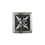 Silver Belt Buckle Caree CRESCENT STAR on Searay Leather